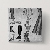 Bicycle Modes1897 -  Vierkante Button 5,1 Cm (Voorkant)