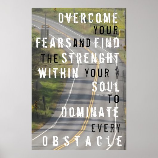 Bicycle Motivation Poster (Voorkant)