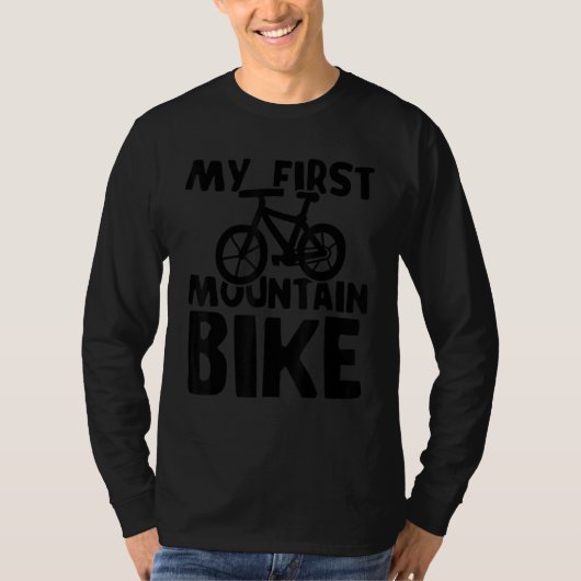 Bicycle Mountain Bikes Cycling My first mountain b T-shirt (Voorkant)