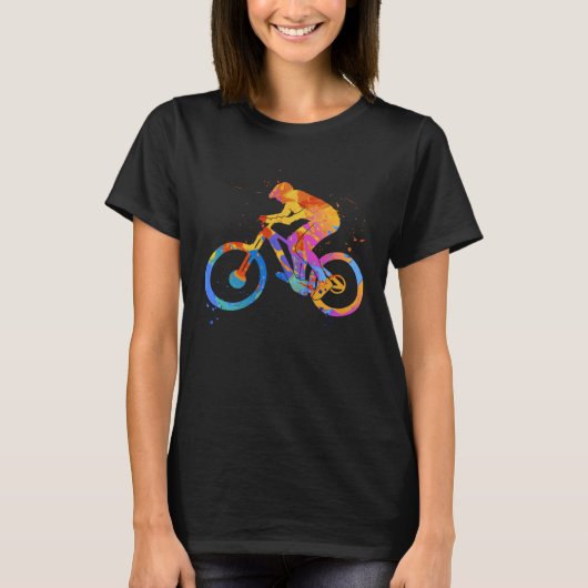 Bicycle MTB Graphic  Mountainbike Cyclist Graphic  T-shirt (Voorkant)