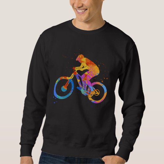 Bicycle MTB Graphic Mountainbike Cyclist Graphic Trui (Voorkant)
