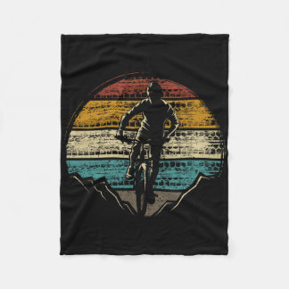 Bicycle Mtb Mountain Bike Downhill Biking Retro  Fleece Deken