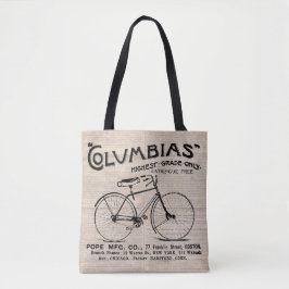 bicycle Newspapier advertentie Tote Bag
