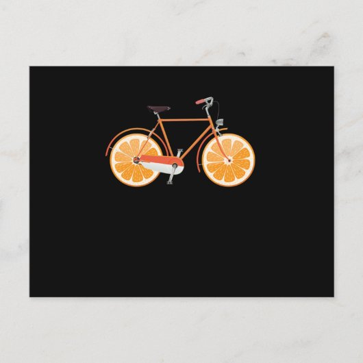 Bicycle Oranje Wheels Bike Riding Cycling Biker Gi Briefkaart (Voorkant)