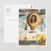 Bicycle Parachute Act, 1896 Briefkaart (Voorkant / Achterkant)