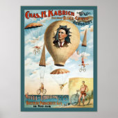 Bicycle Parachute Act ~ Performance Poster (Voorkant)