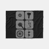 Bicycle Parts Mountain Bike Biking Mtb Cycling Cyl Fleece Deken (Voorkant (Horizontaal))