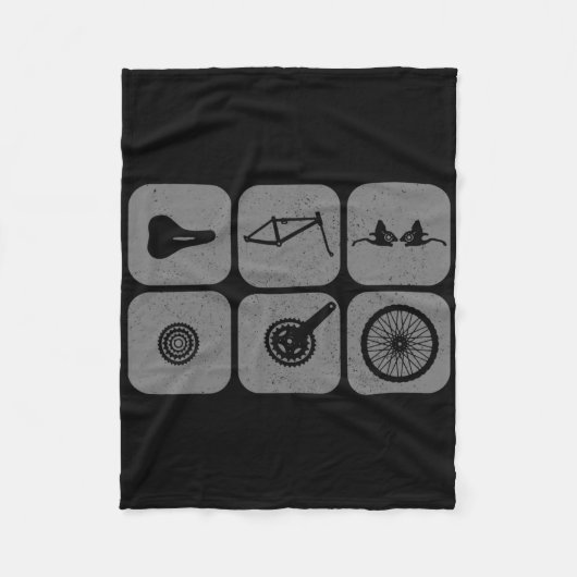 Bicycle Parts Mountain Bike Biking Mtb Cycling Cyl Fleece Deken (Voorkant)