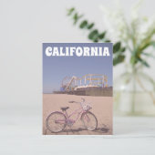 Bicycle Pier California Santa Monica Beach Travel Briefkaart (Staand voorkant)