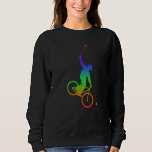 Bicycle poloschaduwen in regenboogkleur trui