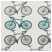 Bicycle Print Design Materiaal Stof (Close Up)