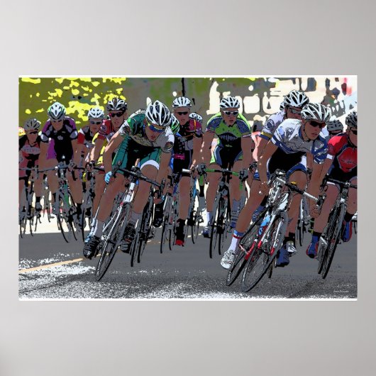 Bicycle Race 36 x 24 Poster (Voorkant)