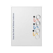 Bicycle Race - Gepersonaliseerd Logo Notitieblok (Linkerzijde)