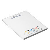 Bicycle Race - Gepersonaliseerd Logo Notitieblok (Schuin)
