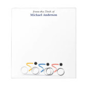 Bicycle Race - Gepersonaliseerd Logo Notitieblok (Voorkant)