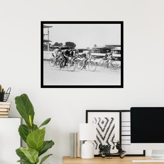 Bicycle Race in Washington, DC 1925 Poster (Thuiskantoor)
