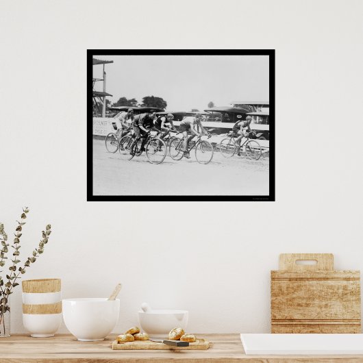 Bicycle Race in Washington, DC 1925 Poster (Keuken)