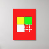 Bicycle Race Jerseys 3 Red Canvas Afdruk (Voorkant)