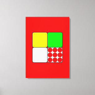 Bicycle Race Jerseys 3 Red Canvas Afdruk