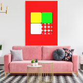 Bicycle Race Jerseys 3 Red Canvas Afdruk (Insitu (Woonkamer))