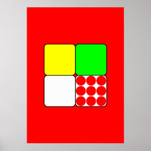 Bicycle Race Jerseys 3 Red Poster