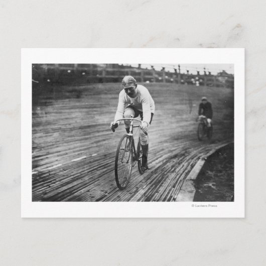 Bicycle Racer in de 6-daagse Washington DC Race Briefkaart (Voorkant)