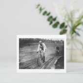 Bicycle Racer in de 6-daagse Washington DC Race Briefkaart (Staand voorkant)