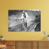 Bicycle Racer in de 6-daagse Washington DC Race Canvas Afdruk (Insitu (Woonkamer))