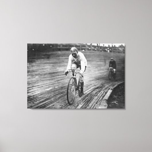 Bicycle Racer in de 6-daagse Washington DC Race Canvas Afdruk (Voorkant)