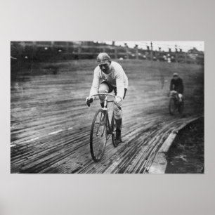 Bicycle Racer in de 6-daagse Washington DC Race Poster