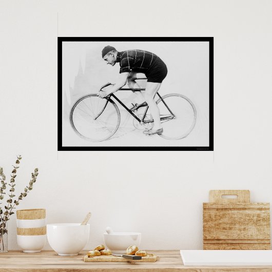 Bicycle Racer, Norman Anderson 1914 Poster (Keuken)