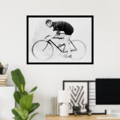 Bicycle Racer, Norman Anderson 1914 Poster (Thuiskantoor)