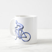 Bicycle Racing in Blue Koffiemok (Voorkant links)