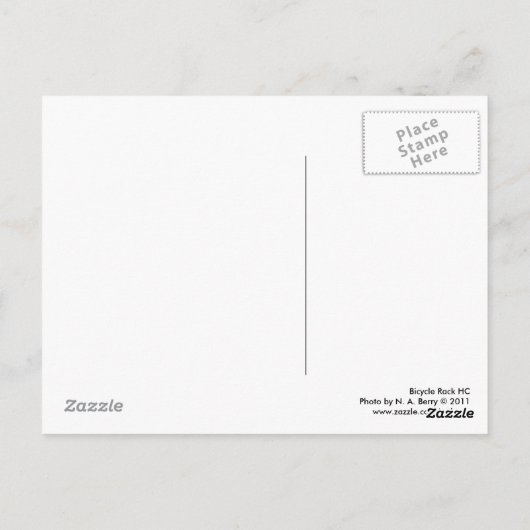 Bicycle Rack HC Briefkaart (Achterkant)