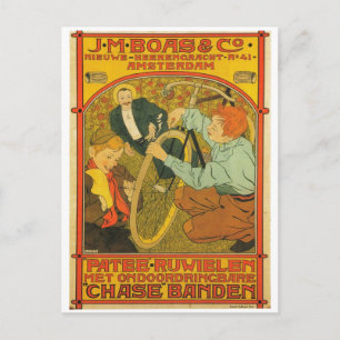 Bicycle Repair Advertisement 1897 Nederland Briefkaart