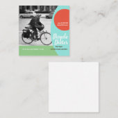 BICYCLE REPAIR Square, 2,5 x 2,5-inch Visitekaartj Vierkante Visitekaartje (Voorkant / Achterkant)
