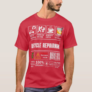 Bicycle Repairman Skills Inclusief Bike Lovers Cof T-shirt