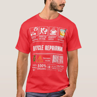Bicycle Repairman Skills Inclusief Bike Lovers Cof T-shirt