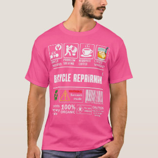 Bicycle Repairman Skills Inclusief Bike Lovers Cof T-shirt