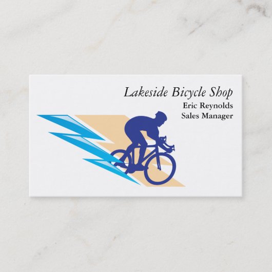 Bicycle Rider Logo Visitekaartje (Voorkant)