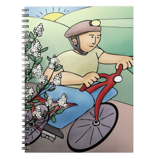 Bicycle Rider Notitieboek (Voorkant)