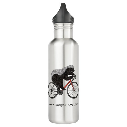 Bicycle Riding Honey Badger Waterfles (Links)
