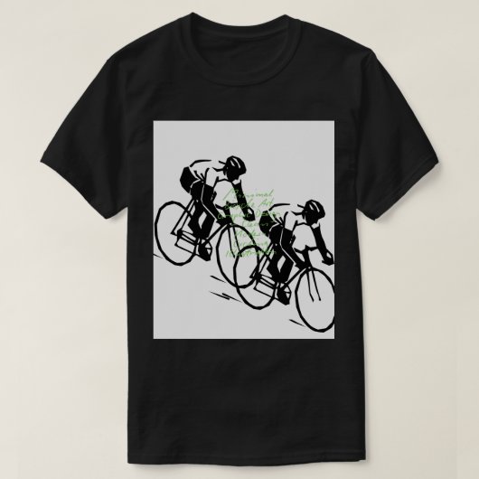 Bicycle Riding Race Art T-shirt (Design voorkant)