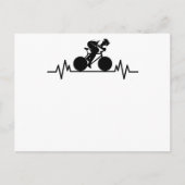 Bicycle Road Bike Heartbeat Design Bicycle Cycled Briefkaart (Voorkant)
