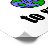 Bicycle Save Energy T-shirts en cadeautjes Poster (Hoek)