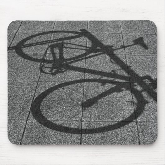 Bicycle Shadow Mousepad Muismat (Voorkant)
