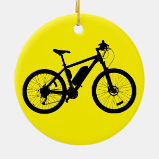 Bicycle Silhouette Keramisch Ornament