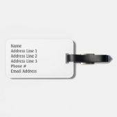 Bicycle Silhouette & Name Bagagelabel (Achterkant horizontaal)