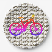 Bicycle Silhouette Papieren Bordje (Voorkant)