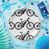 Bicycle Silhouette Papieren Bordje (Feest)